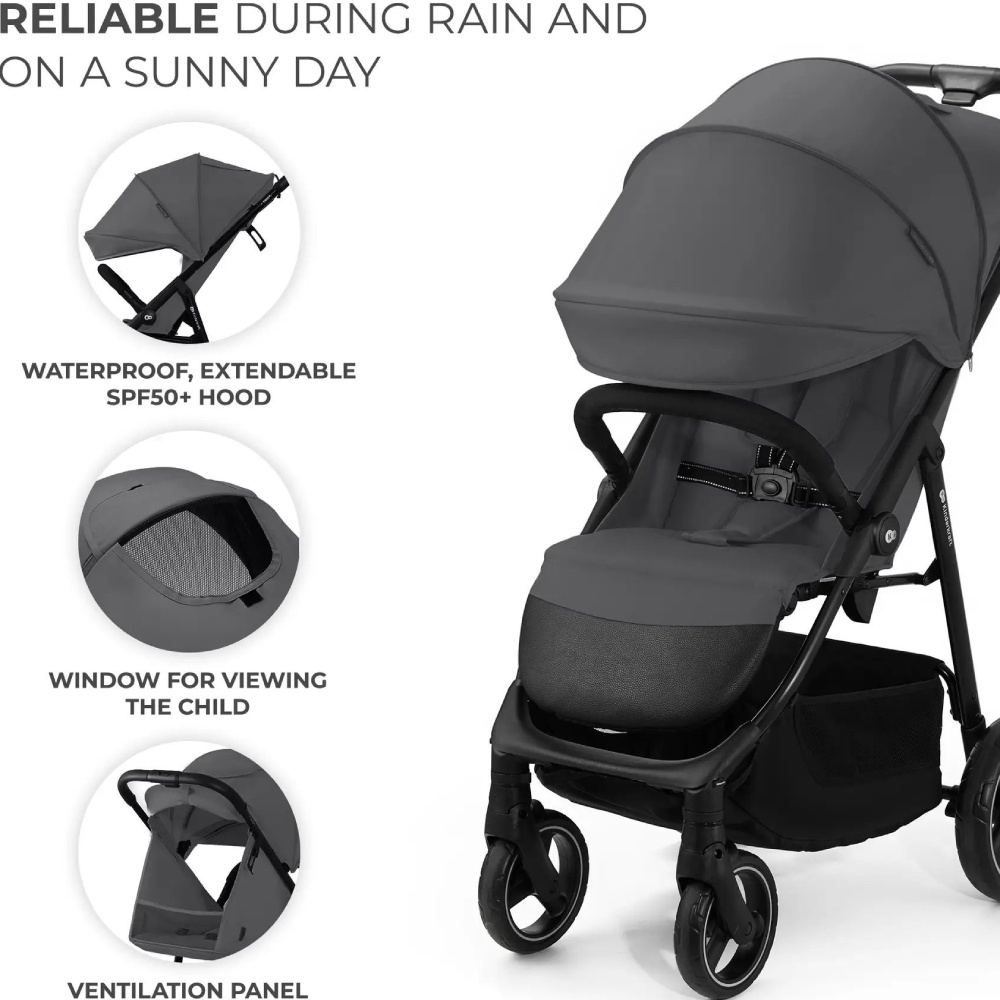 Покупка Коляска прогулочная KINDERKRAFT Trig 3 Granite Grey KSTRIG03GRY0000 (5902533924844)