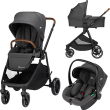 Коляска универсальная BEBE CONFORT LUVIA TRIO 3в1 Mineral Graphite (1994153210)