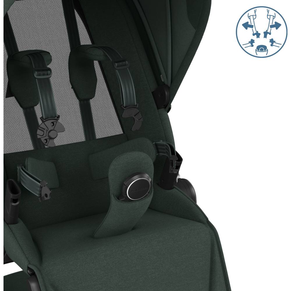 Коляска прогулянкова MAXI-COSI FAME Twillic Green (1122403110) Кількість місць одномісна