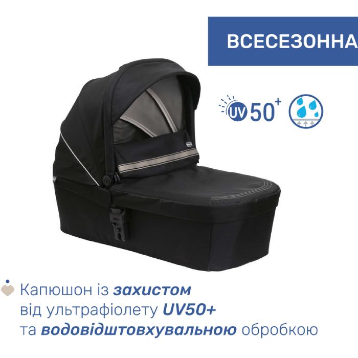 Коляска универсальная 2 в 1 CHICCO Seety Black (87097.07.01) Пол для мальчиков