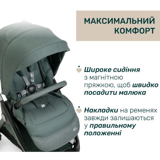 Коляска универсальная 2 в 1 CHICCO Bellagio Green (87136.33.01) Пол для мальчиков