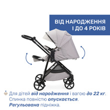 Коляска універсальна CHICCO Seety 2 в 1 Grey (87097.53.01)