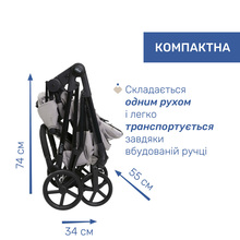 Коляска універсальна CHICCO Seety 2 в 1 Grey (87097.53.01)