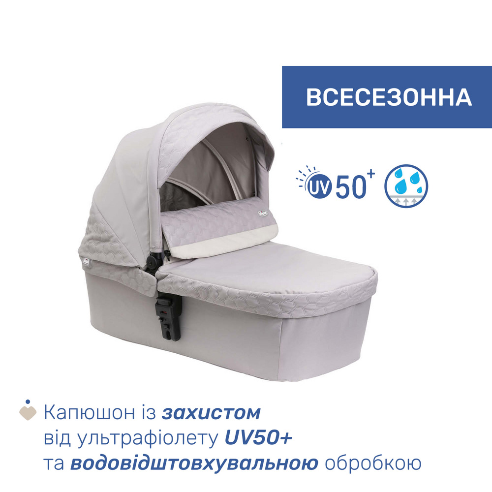 Коляска універсальна CHICCO Seety 2 в 1 Grey (87097.53.01) Кількість місць одномісна