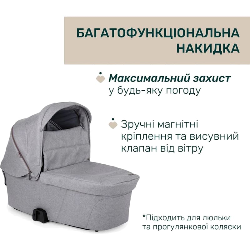 Обзор Коляска универсальная 2 в 1 CHICCO Bellagio Light Gray (87136.40.01)