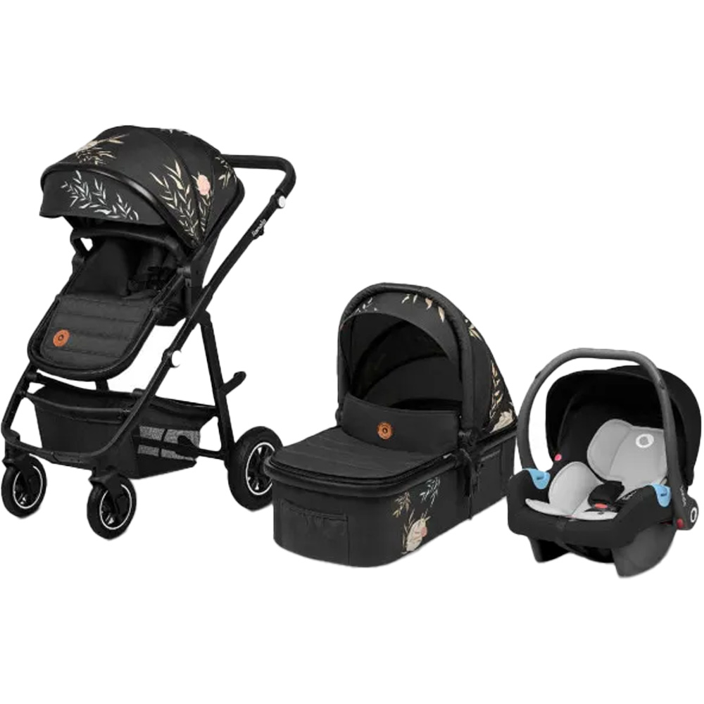 Фото Коляска универсальная LIONELO AMBER 3 LOVIN 3 в 1 Black (LO-AMBER 3 LOVIN)