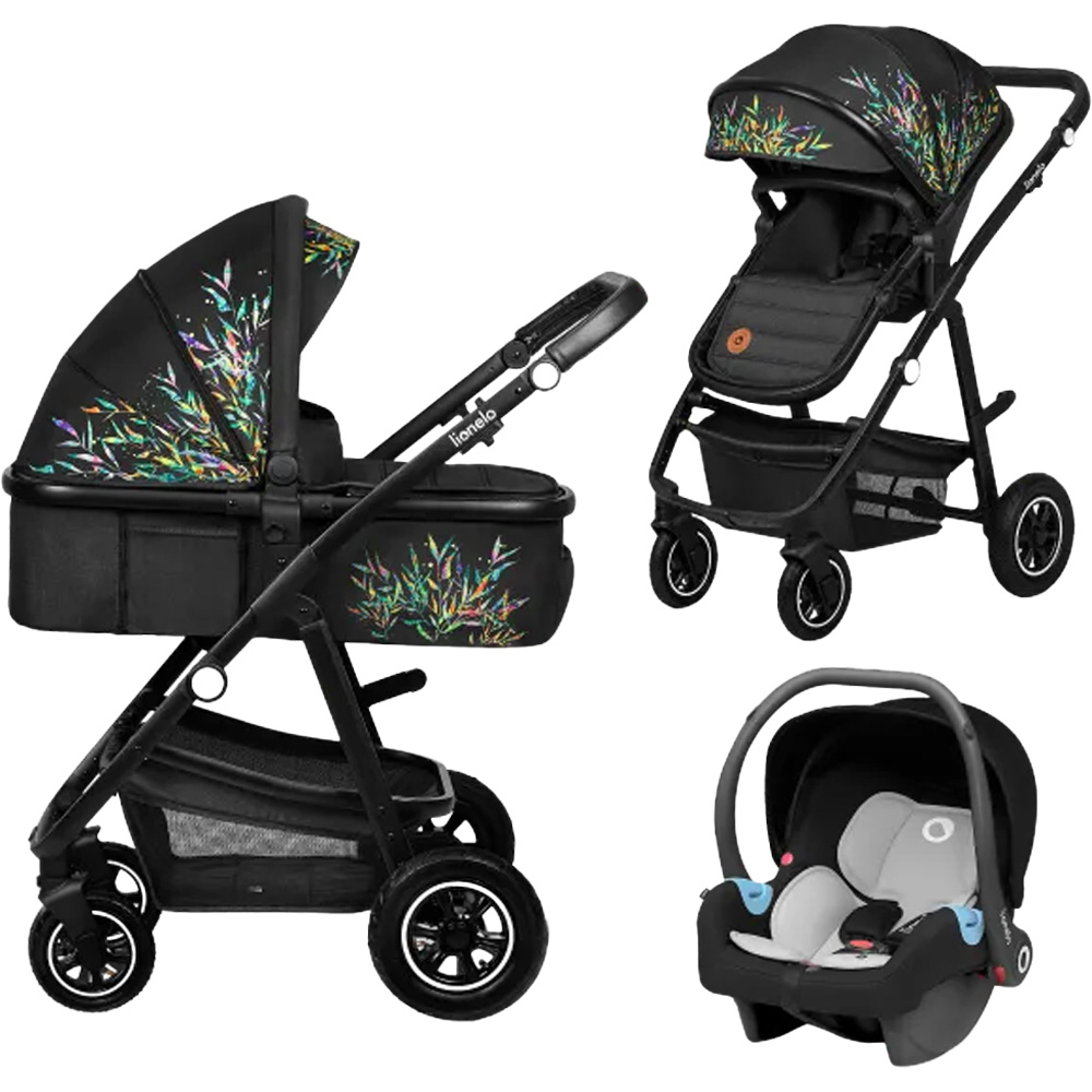 Коляска универсальная LIONELO AMBER 3 DREAMIN 3 в 1 Black (LO-AMBER 3 DREAMIN)