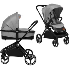 Коляска универсальная 2 в 1 LIONELO MIKA GREY STONE (LO-MIKA 2IN1 GREY STONE)