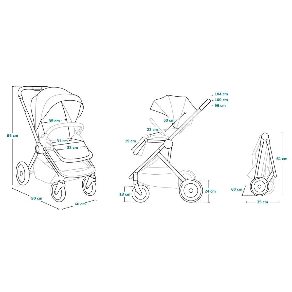Фото 17 Коляска универсальная 2 в 1 LIONELO MIKA GREY GRAPHITE (LO-MIKA 2IN1 GREY GRAPHITE)