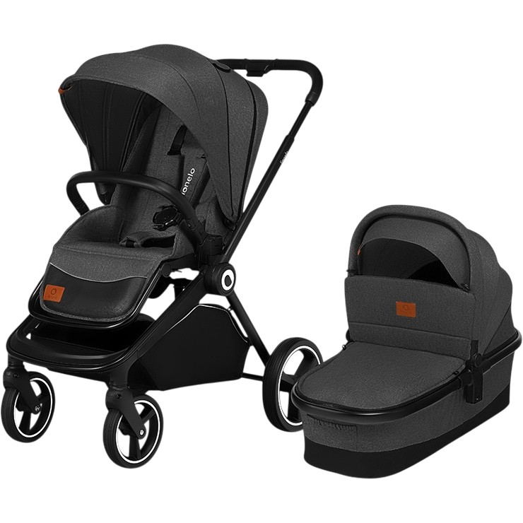 Коляска универсальная 2 в 1 LIONELO MIKA GREY GRAPHITE (LO-MIKA 2IN1 GREY GRAPHITE)