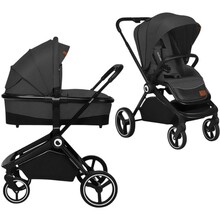 Коляска универсальная 2 в 1 LIONELO MIKA GREY GRAPHITE (LO-MIKA 2IN1 GREY GRAPHITE)