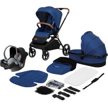 Візок універсальний 3 в 1 LIONELO MIKA BLUE NAVY (LO-MIKA 3IN1 BLUE NAVY)