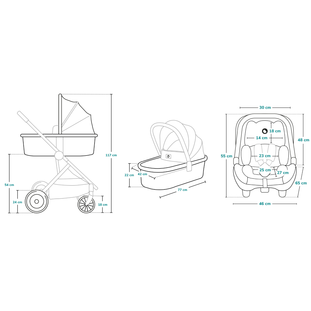 Фото 18 Коляска универсальная 3 в 1 LIONELO MIKA GREY GRAPHITE