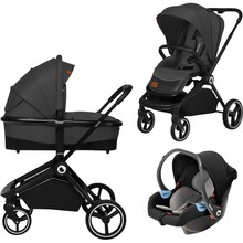Коляска универсальная 3 в 1 LIONELO MIKA GREY GRAPHITE