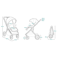 Коляска универсальная 3 в 1 LIONELO MIKA GREY GRAPHITE