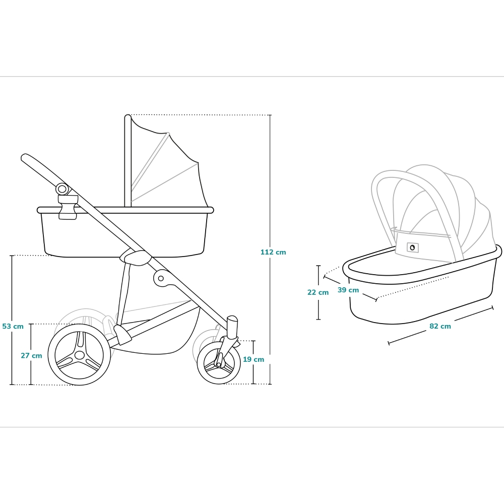 В Фокстрот Коляска Lionelo Mari Tour 2 in 1 Grey Stone