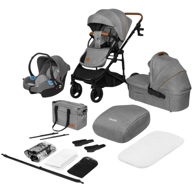 Обзор Коляска Lionelo Mari Tour 3 in 1 Grey Stone