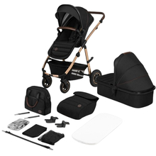 Коляска универсальная 2 в 1 LIONELO AMBER 2 Black Onyx (LO-AMBER 2 BLACK ONYX)