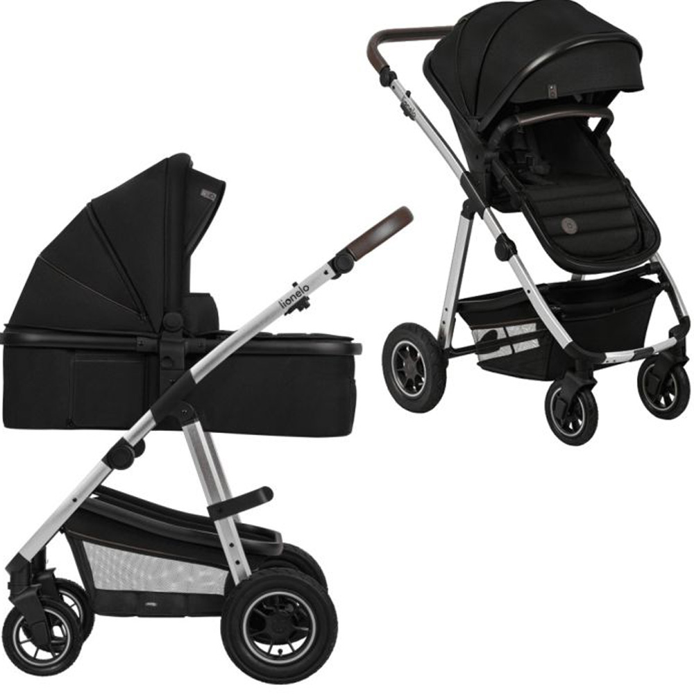 Візок універсальний LIONELO Lionelo AMBER 2 BLACK SILVER 2 в 1