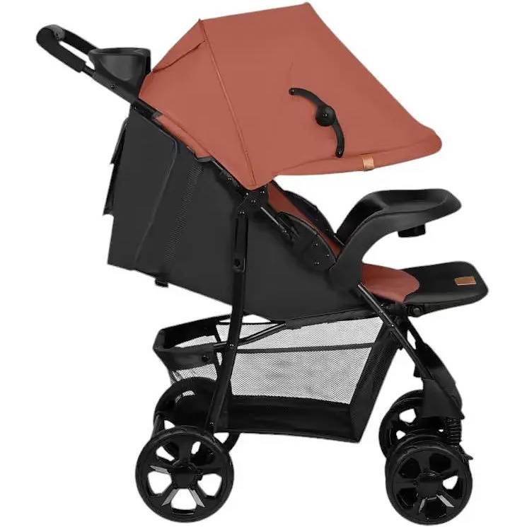 Прогулянковий візок LIONELO EMMA PLUS CORAL PINK (LO-EMMA PLUS CORAL PINK) Положення обличчям до дороги