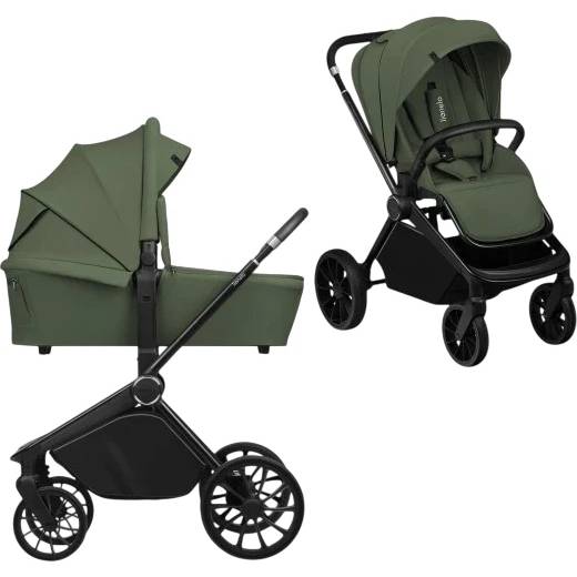 Универсальная коляска LIONELO 2 в 1 MIKA PLUS 2IN1 GREEN OLIVE (LO-MIKA PLUS 2IN1 GREEN OLIVE)