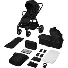 Универсальная коляска LIONELO 2 в 1 LAYLA 2IN1 BLACK ONYX (LO-LAYLA 2IN1 BLACK ONYX)