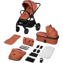 Универсальная коляска LIONELO 2 в 1 LAYLA 2IN1 BROWN RUST (LO-LAYLA 2IN1 BROWN RUST)