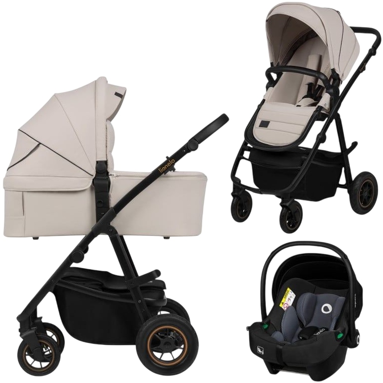 Коляска Lionelo Amber Plus 3 в 1 Beige Sand