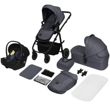 Коляска Lionelo Amber Plus 3 в 1 Grey Graphite