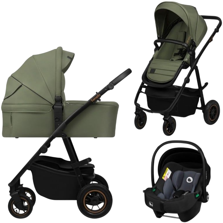 Коляска Lionelo Amber Plus 3 в 1 Green Forest