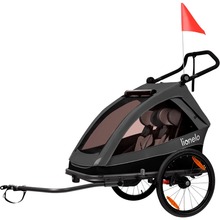 Велосипедный прицеп с функцией коляски LIONELO Cama Graphite (LO-Cama Graphite)