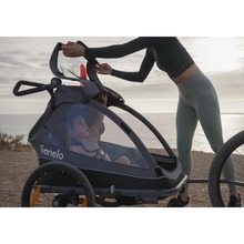 Велосипедный прицеп с функцией коляски LIONELO Cama Graphite (LO-Cama Graphite)