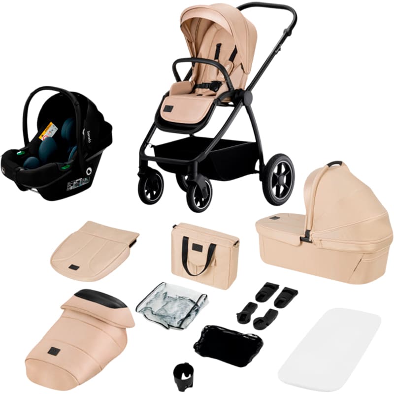 Коляска универсальная 3 в 1 LIONELO Meril 3in1 Beige Sand (LO-MERIL 3IN1 BEIGE SAND)