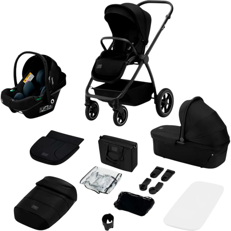 Візок універсальний 3 в 1 LIONELO Meril 3in1 Black Onyx (LO-MERIL 3IN1 BLACK ONYX)