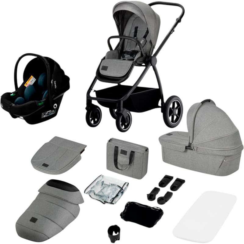 Коляска универсальная 3 в 1 LIONELO Meril 3in1 Grey Stone (LO-MERIL 3IN1 GREY STONE)