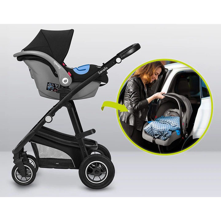 Фото 18 Коляска универсальная LIONELO 3 в 1 BIANKA 3IN1 BLACK ONYX