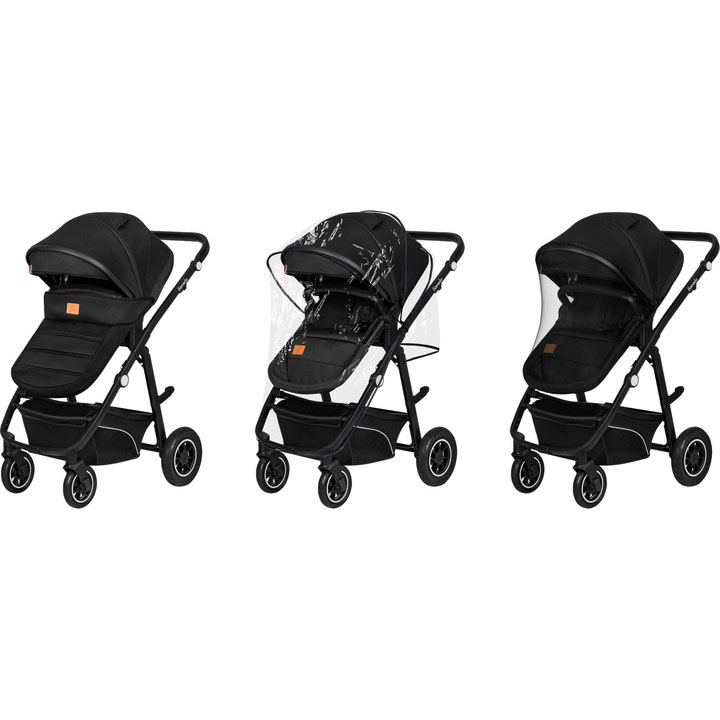 Коляска универсальная LIONELO 3 в 1 BIANKA 3IN1 BLACK ONYX Пол для девочек