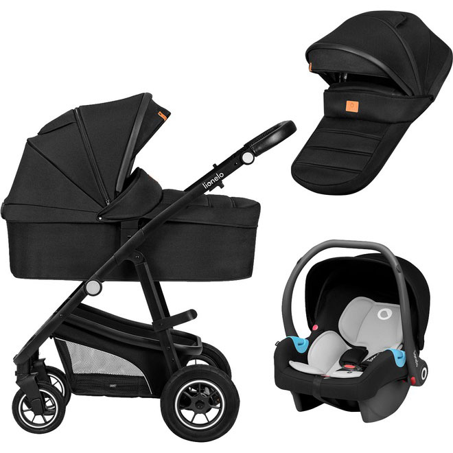 Коляска универсальная LIONELO 3 в 1 BIANKA 3IN1 BLACK ONYX Тип универсальная 3 в 1