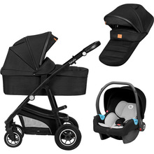 Коляска универсальная LIONELO 3 в 1 BIANKA 3IN1 BLACK ONYX