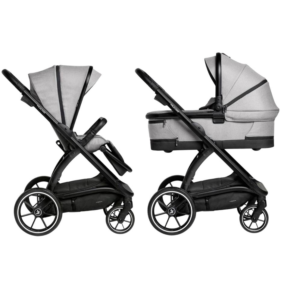 Коляска универсальная MUUVO 2в1 Trick Steel Grey (MTRICK-W-STEEL-GREY-2W1)