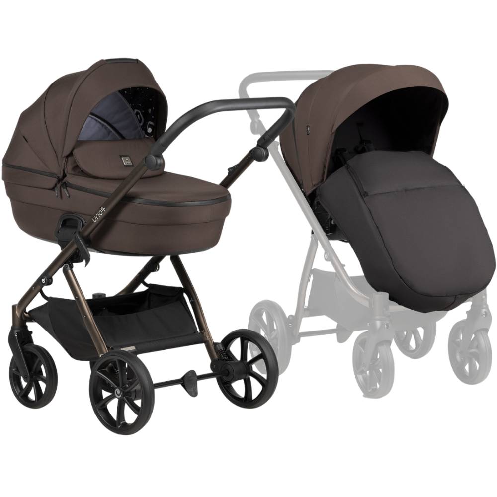 Коляска универсальная 2 в 1 TUTIS Uno6 plus Essential Tiramissu (1602147)