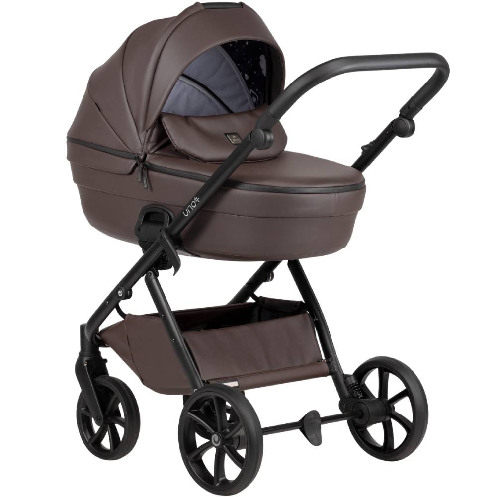 Коляска універсальна 2 в 1 TUTIS Uno6 plus Leather Cioccolata (1602177) Стать для дівчаток