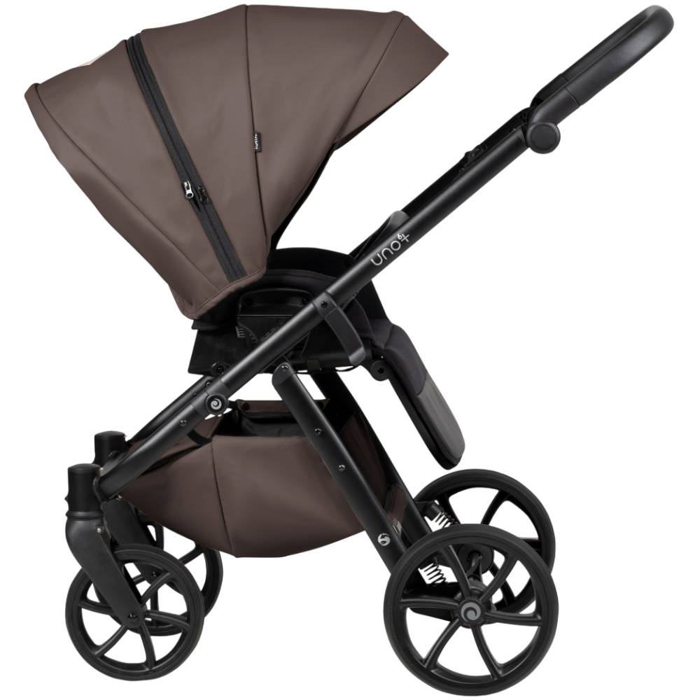 Фото Коляска універсальна 2 в 1 TUTIS Uno6 plus Leather Cioccolata (1602177)