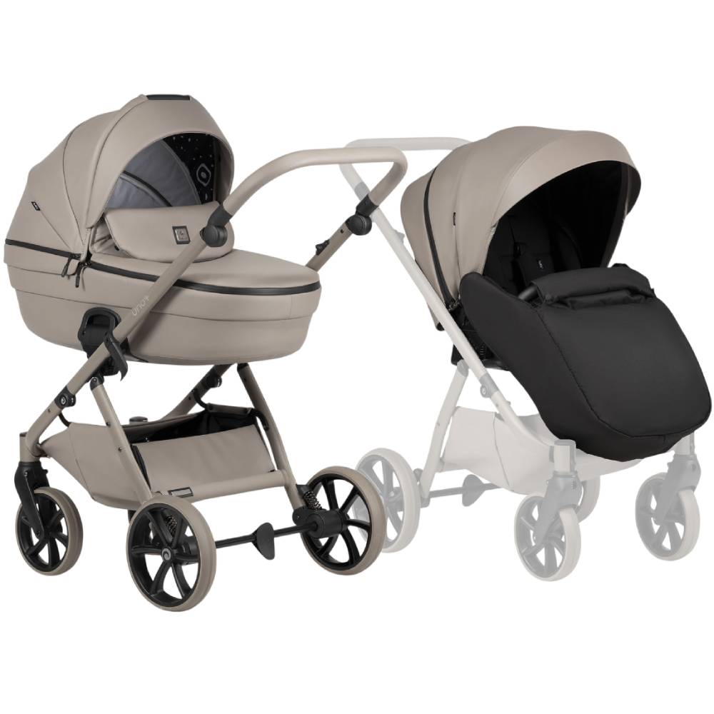 Коляска універсальна 2 в 1 TUTIS Uno6 plus Leather Nocciola (1602185)