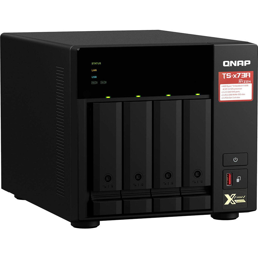 NAS-сервер QNAP 4BAY 8GB TS-473A-8G Частота процесора 2.2