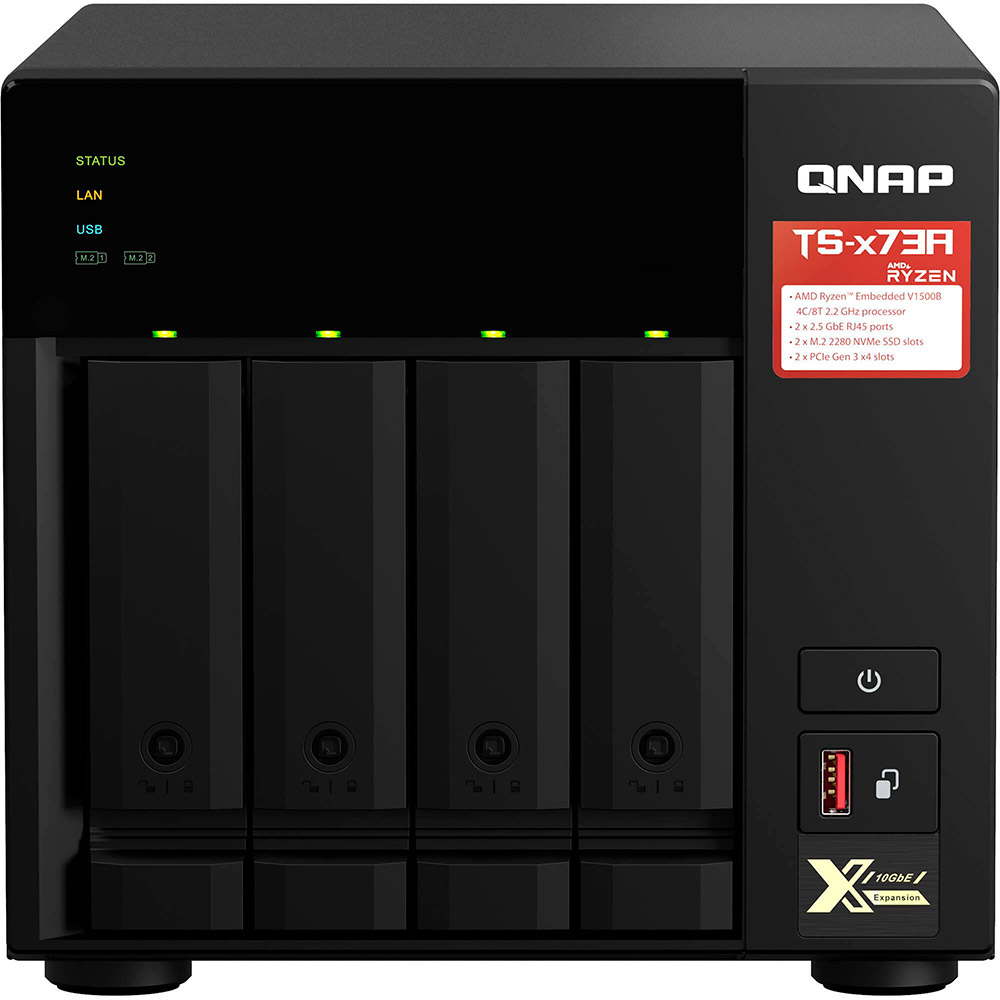 NAS-сервер QNAP 4BAY 8GB TS-473A-8G Тип оперативної пам'яті DDR4