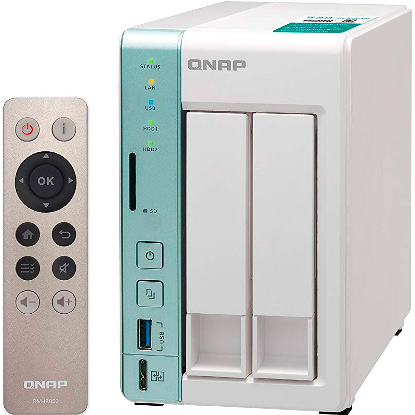 NAS-сервер QNAP TS-251A-2G Объем оперативной памяти 2