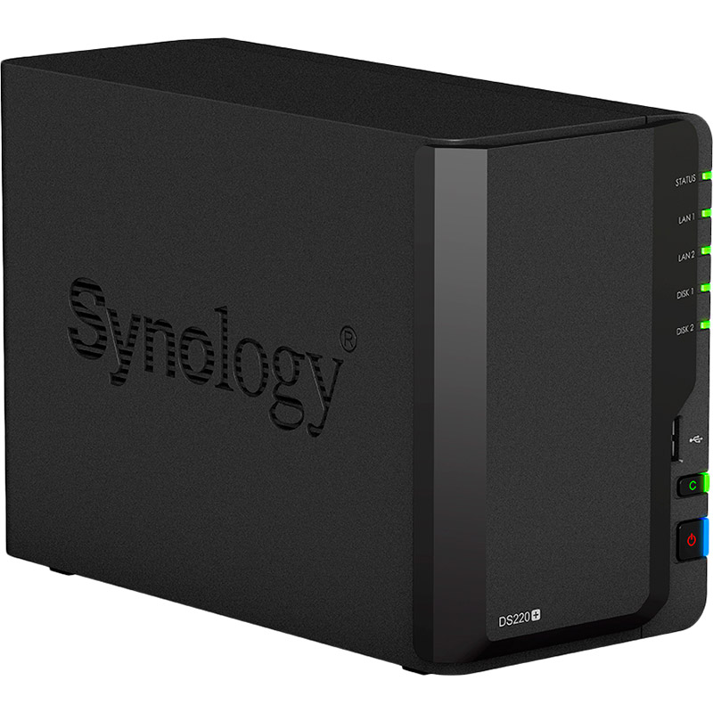 NAS-сервер SYNOLOGY DS220+ Об'єм оперативної пам'яті 2