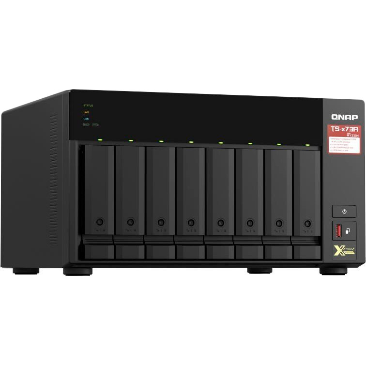 NAS-сервер QNAP TS-873A-8G Частота процессора 2.2