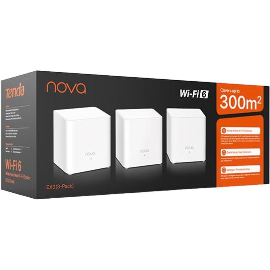 Wi-Fi роутер TENDA MX3 3-Pack (MX3-KIT-3) Клас роутера домашній